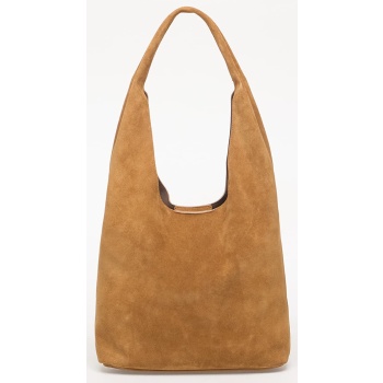 τσάντα calvin klein slouchy suede leather brown universal σε προσφορά
