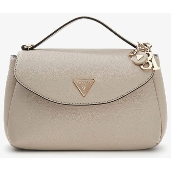 guess evie top handle flap light taupe universal σε προσφορά