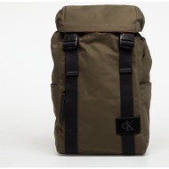 σακίδιο πλάτης calvin klein canvas mix backpack green universal