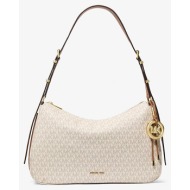 michael kors md tz conv shoulder vanilla/ acorn universal