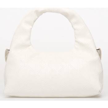 calvin klein emblem aop puffer bag with strap khaki σε προσφορά