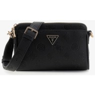 guess cresidia ii mini cross body top zip black logo universal
