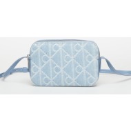 τσάντα calvin klein emblem aop denim cam blue universal