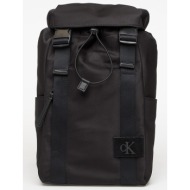 σακίδιο πλάτης calvin klein canvas mix backpack black universal
