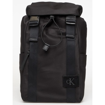 σακίδιο πλάτης calvin klein canvas mix backpack black σε προσφορά