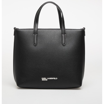 karl lagerfeld jeans metal logo mini tote black universal σε προσφορά