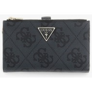 πορτοφόλι guess laurel ii slg double zip organizer coal logo universal