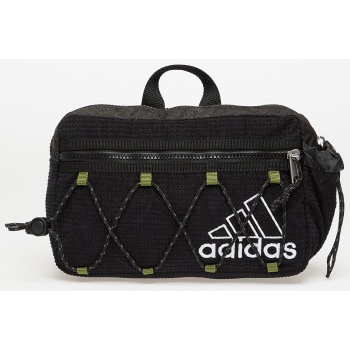 τσαντάκι μέσης adidas waist bag black/ collegiate green σε προσφορά