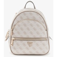σακίδιο πλάτης guess manhattan ii backpack dark taupe logo universal