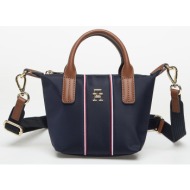 tommy hilfiger popette micro tote corp dark blue indigo universal