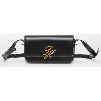 tommy hilfiger script flap crossover black universal σε προσφορά