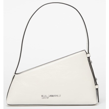 karl lagerfeld jeans geo lthr shoulderbag shiny off white
