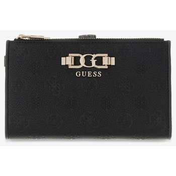 πορτοφόλι guess anise slg double zip organizer black logo σε προσφορά