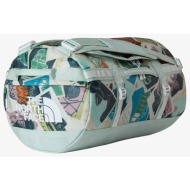 the north face base camp duffel - s opal frost tnf postcards print/ opal frost-pearl stone universal