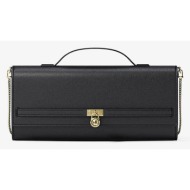 michael kors hamilton moderne medium leather convertible clutch black universal