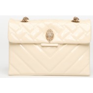 kurt geiger leather kensington bag cream universal