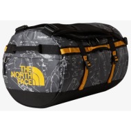 the north face base camp duffel - s anthracite grey conrad topos print/ summit gold 50 l