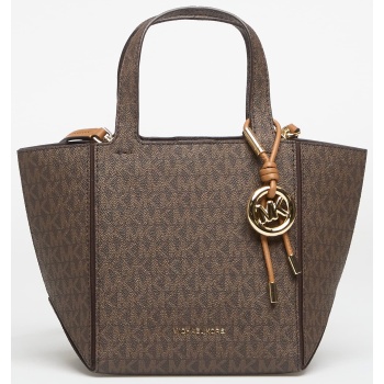 michael kors sm conv cinched tote brown/ acorn universal σε προσφορά