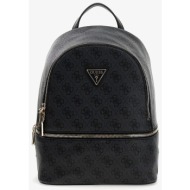 σακίδιο πλάτης guess follie small backpack coal logo universal