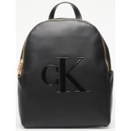 σακίδιο πλάτης calvin klein bold ck backpack black universal