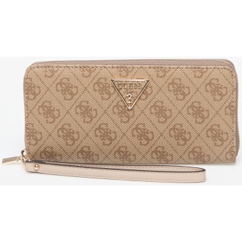 πορτοφόλι guess laurel ii slg large zip around latte logo