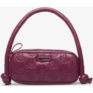 karl lagerfeld jeans puffy pu elongated bag amaranth universal