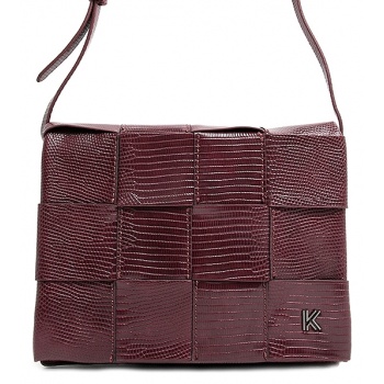 τσάντα ώμου kendall + kylie maya hbkk-221-0005-67-burgundy σε προσφορά