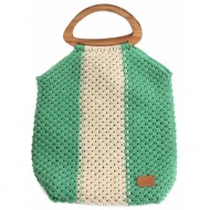 τσάντα χειρός marilou πλεκτή bds-1473-a