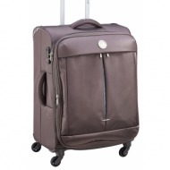 μαλακή βαλίτσα delsey flight zst 65cm x 42,5cm x 28/32cm 23381026h9-chestnut