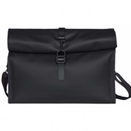 τσάντα ταχυδρόμου rains rolltop messenger 13940-black