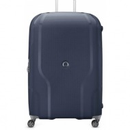 σκληρή βαλίτσα delsey clavel expandable 82.5cm x 54.5cm x 33.5cm 384583002-blue jean