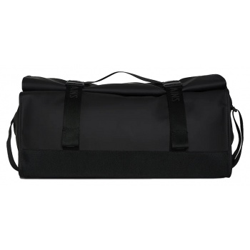 ταξιδιωτικος σάκος rains trail rolltop duffel 13990-01-black σε προσφορά