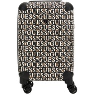 σκληρή βαλίτσα guess stark 18 in 8-wheeler 36×24×55cm e9270983-brown multi γυναικείο