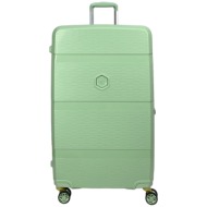 βαλίτσα καμπίνας bg berlin expandable 55x35x20cm σειρά zip2 mint bg003-76-gree-20-green