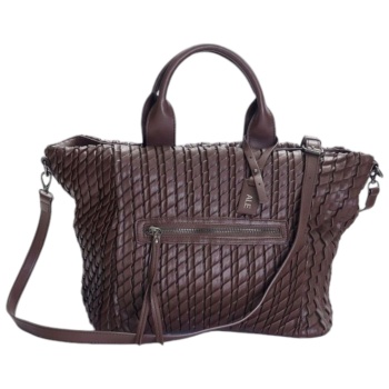 τσάντα χειρός ale faux leather 8t21302-brown γυναικείο σε προσφορά