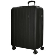 σκληρή βαλίτσα movom wood trolley 75x32x52cm 5319371-black