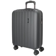 βαλίτσα καμπίνας movom wood trolley 55x20x40cm 5319172-anthrachite