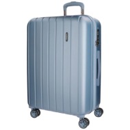 σκληρή βαλίτσα movom wood trolley 65x28x45cm 5319273-silver