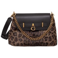 τσάντα ώμου guess bergen crossbody hwwl8973200-leo γυναικείο