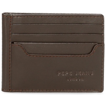 πορτοφόλι pepe jeans tarjetero 9,5×7,5×0,5cm 7460422-brown σε προσφορά