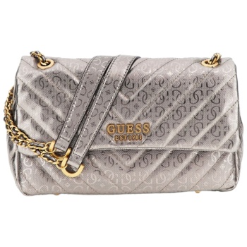 τσάντα ώμου guess jania hwgs9199210-pewter γυναικείο σε προσφορά