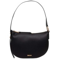 τσάντα ώμου dkny hobos scarlett r42cae57-bgd-blk-gold γυναικείο