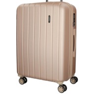 σκληρή βαλίτσα movom wood trolley 65x28x45cm 5319275-champagne