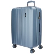 σκληρή βαλίτσα movom wood trolley 75x32x52cm 5319373-silver
