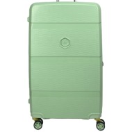 σκληρή βαλίτσα bg berlin μεσαία εxpandable 69.5x44x29cm σειρά zip2 bg003-76-gree-26-green