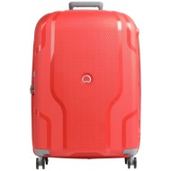 σκληρή βαλίτσα delsey clavel 82.5x53,5x33,5/35,5cm 384583014-tangerine orange