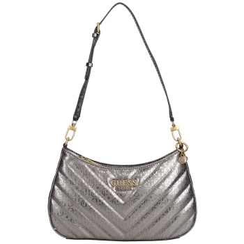 τσάντα ώμου guess jania top zip hwgs9199180-pewter γυναικείο σε προσφορά