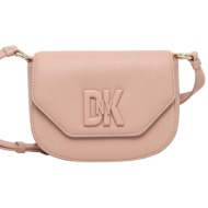 τσάντα ώμου dkny cross body seventh avenue r41ekc54-nud γυναικείο