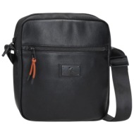 τσάντα ώμου pepe jeans για tablet 23x27x7 egham 7825631-black ανδρικό