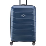 σκληρή βαλίτσα delsey τροχήλατη expandable meteor 78×50×29.5/32.5cm 386982112ε9-blue
